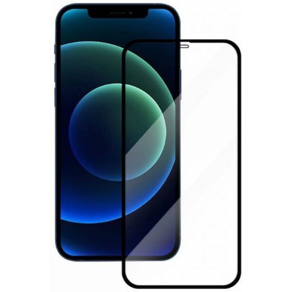 Защитное стекло CASE 3D Rubber для Apple iPhone 12 Pro Max (черный глянец)