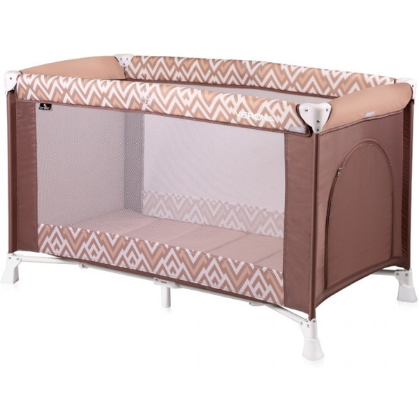 Манеж-кровать LORELLI Verona 1 Brown&Beige Lines