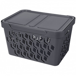 Ящик для хранения Бытпласт Econova Deluxe 18 л 433205911 (серый)