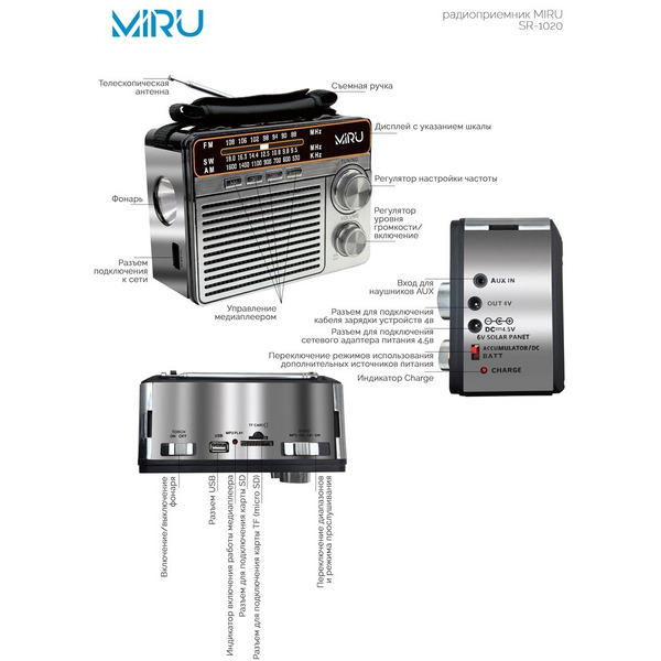 Радиоприемник Miru SR-1020