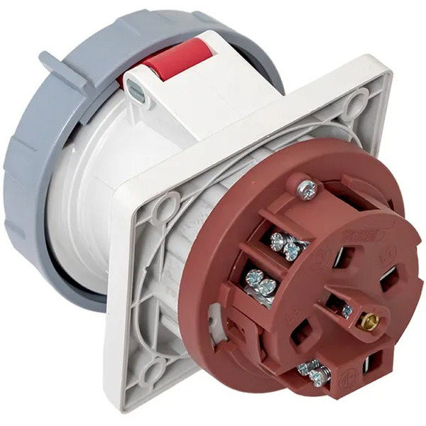Розетка стационарная внутренняя угловая EKF 4342 3Р+РЕ 63А 380В IP67 PROxima