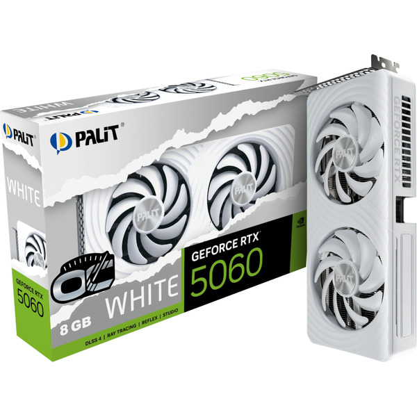 Видеокарта Palit GeForce RTX 5060 White OC NE75060U19P1-GB2063M