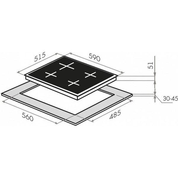 Варочная панель MAUNFELD EGHG.64.33CW/G