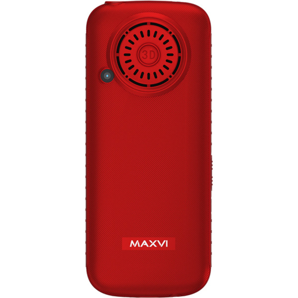 Мобильный телефон Maxvi B21ds up +ЗУ WC-112 (красный)