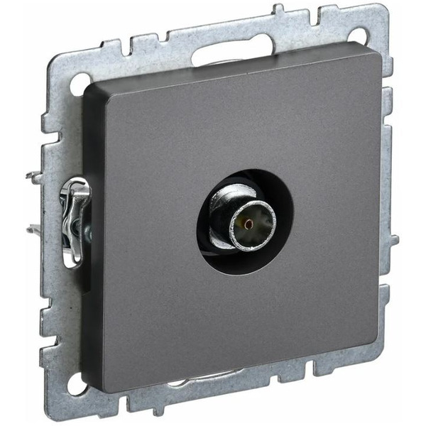 Розетка телевизионная IEK Brite РТВ11-0-БрС