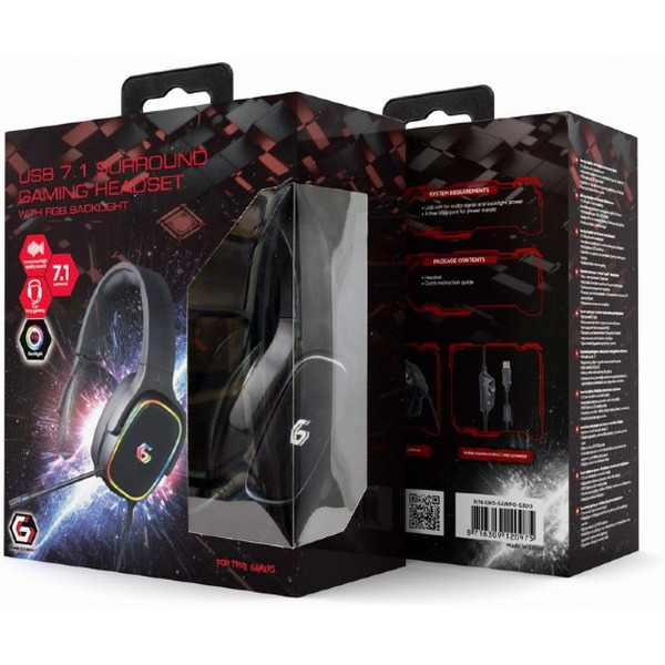 Наушники Gembird GHS-SANPO-S300