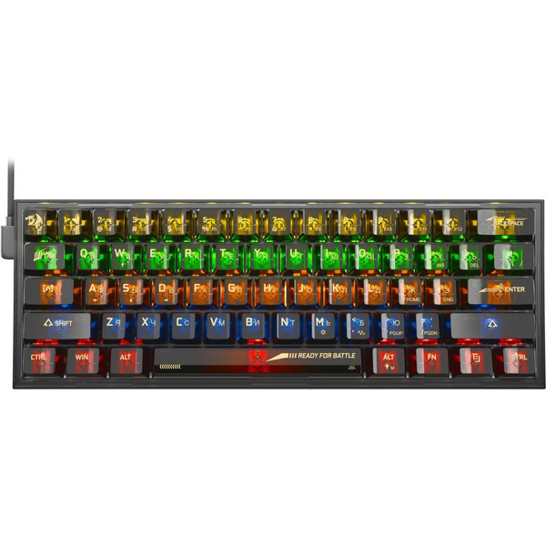 Клавиатура Redragon Fizz (черный/прозрачный) 71737