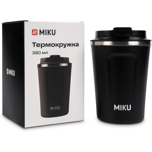 Термокружка MIKU TH-MG-380B (черный)