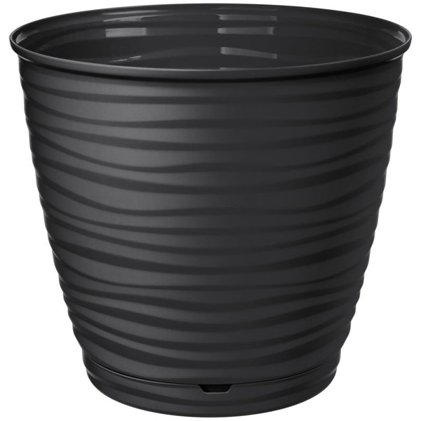 Горшок для цветов IDILAND Saffron 221610330/02 (черный)