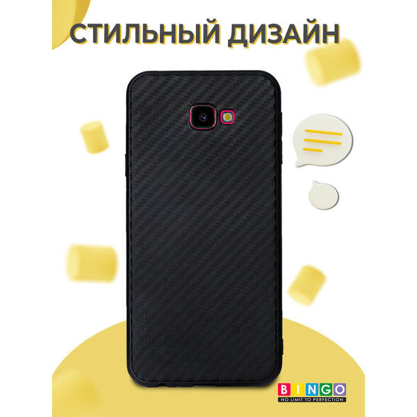 Чехол-накладка Bingo Fiber TPU для SAMSUNG Galaxy J4+ (черный)