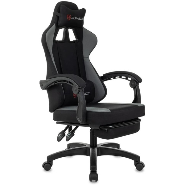 Кресло игровое ZOMBIE Weaver (черный/серый)