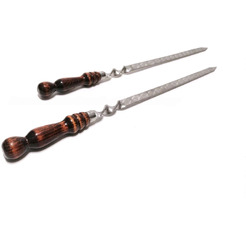 Шампуры профессиональные с деревяной ручкой для люля-кебаб CHUGUN INVEST LLC ШАМДЛ67 (с заклепкой)