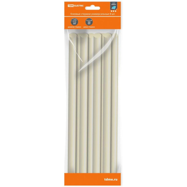 Клеевые стержни TDM Алмаз универсальные 8шт (SQ1024-0201)