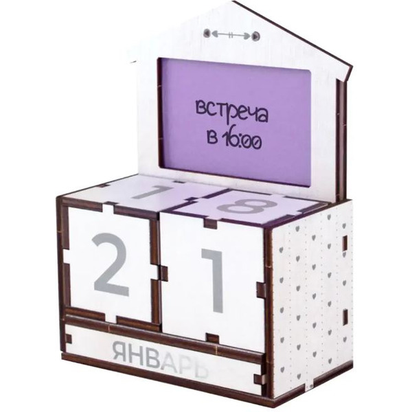 Вечный календарь с фоторамкой WOODY 08101