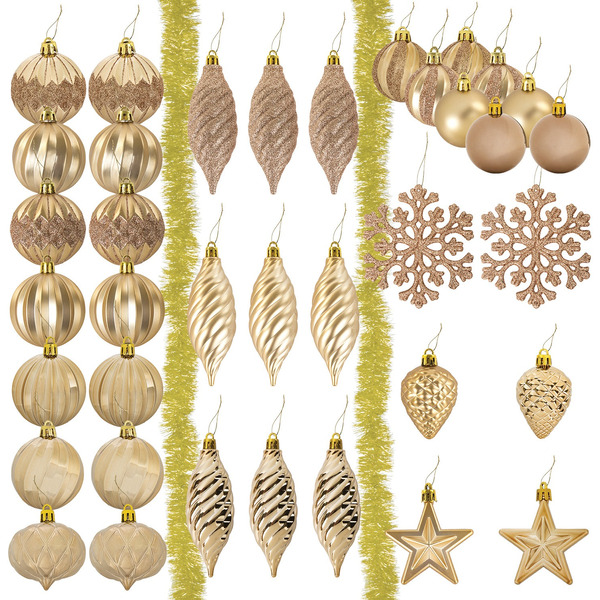 Шары ёлочные Золотая сказка 591128