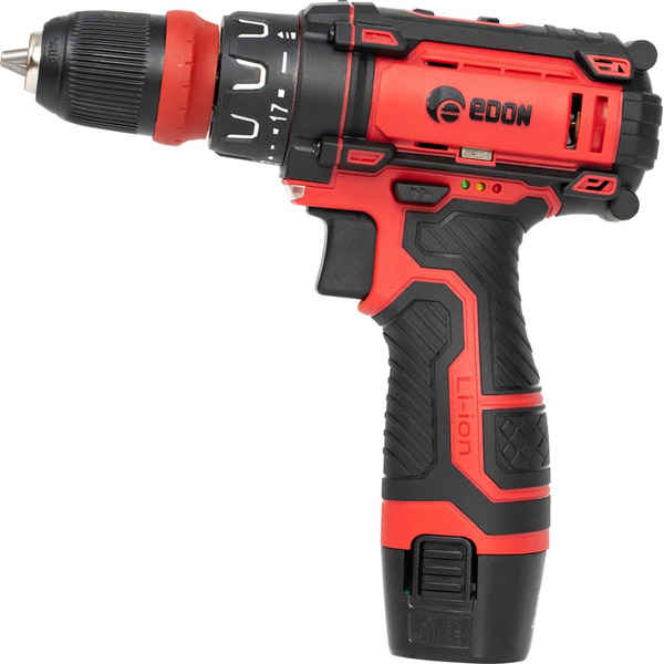Дрель-шуруповерт Edon AD-12AUN (с 2-мя АКБ, кейс)