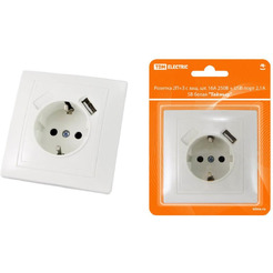 Розетка TDM Таймыр SQ1814-0040 (белый)