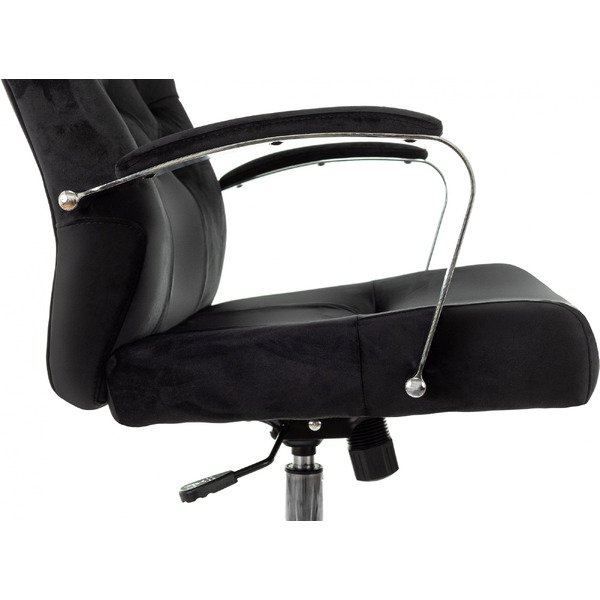 Кресло офисное Бюрократ T-9928SL Fabric (Italia Black/крестовина хром)