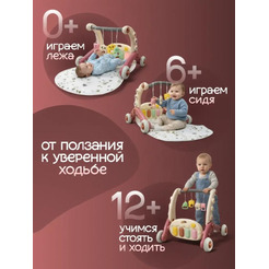 Детские ходунки BubaGo Buzzle BG 184-1 (Коралловый)