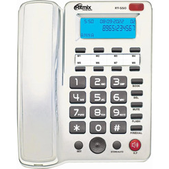 Проводной телефон Ritmix RT-550 белый/серый