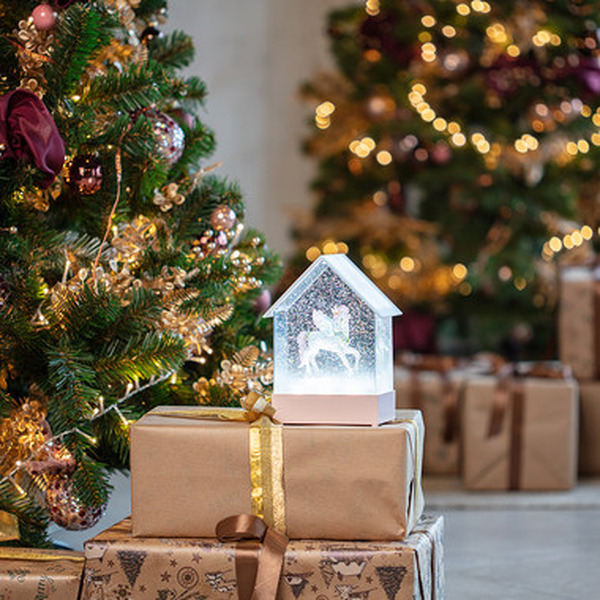 Декоративный светильник с эффектом конфети, подсветкой и мелодией NEON-NIGHT Единорог 501-186