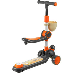 Самокат детский Ricos Wave JSCW108 (серый/оранжевый)
