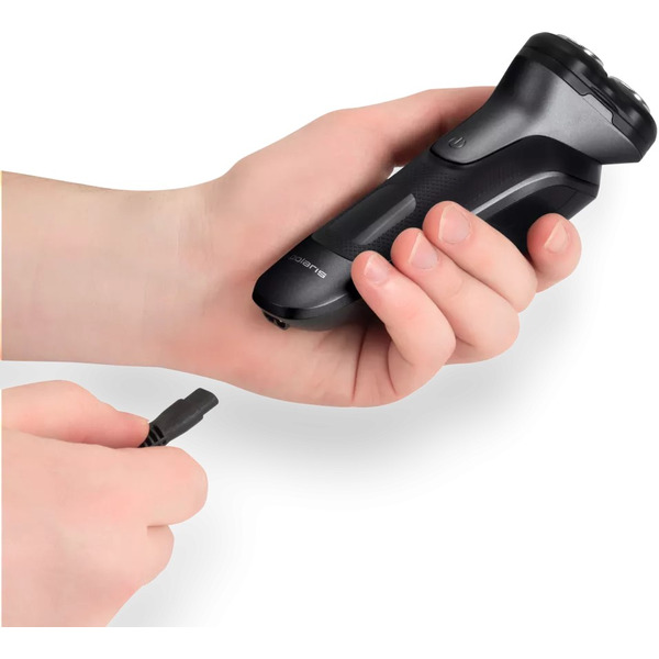 Бритва электрическая POLARIS PMR 0420R flex&float 4D PRO (черный/графитовый)