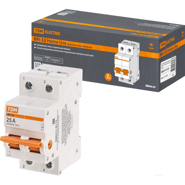 Выключатель нагрузки TDM Electric SQ0211-0013 (мини-рубильник)