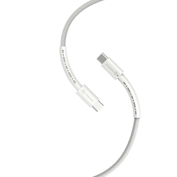 Кабель ATOMIC WILDCORE USB-C - USB-C PD 60W 30.366 (белый)