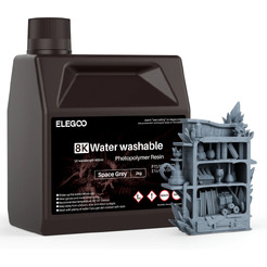 Фотополимерная смола ELEGOO water washable 8K 50.103.0411 (серый)