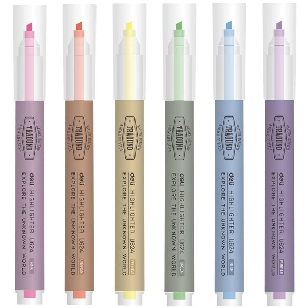 Набор текстовыделителей DELI EU624 (6 цветов)