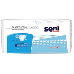 Подгузники для взрослых Seni Super Classic Extra Large (30 шт)
