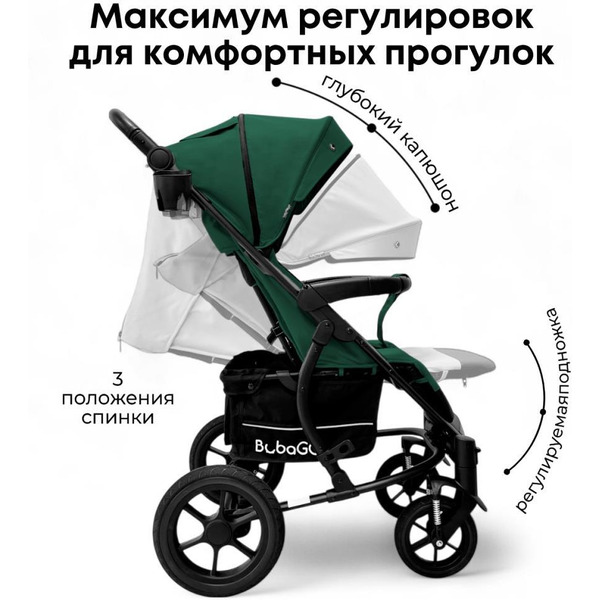 Детская прогулочная коляска Bubago Model One BG 173-3 (зеленый)
