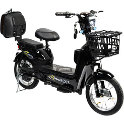 Электровелосипед NOVA EC-03 черный (без цепи)
