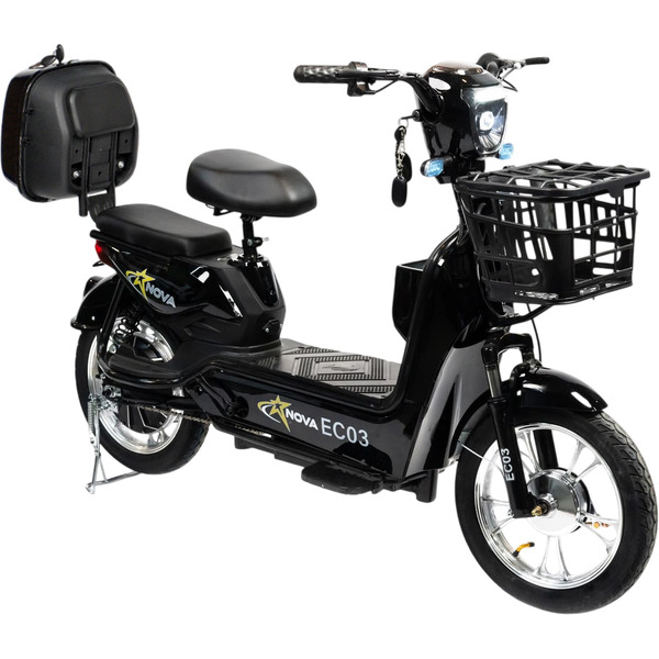 Электровелосипед NOVA EC-03 черный (без цепи)