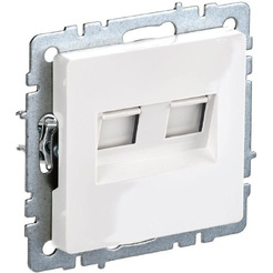 Розетка компьютерная IEK Brite РК10-2-БрБ