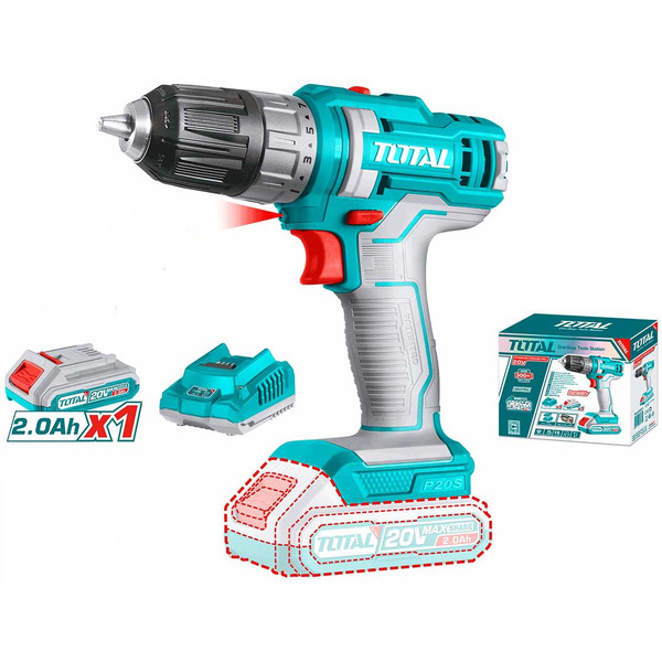 Дрель-шуруповерт Total TDLI200518 (с 1-м АКБ)