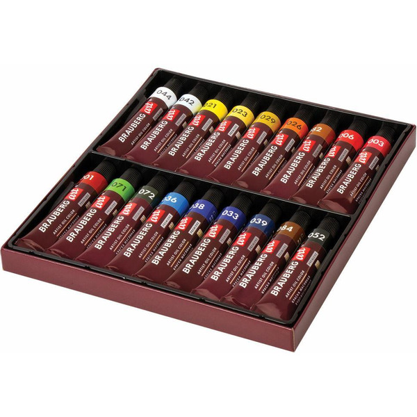 Краски масляные художественные BRAUBERG ART PREMIERE 191456