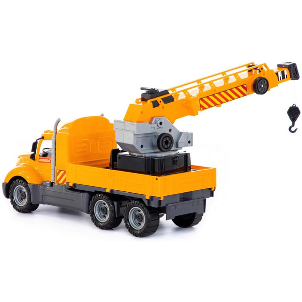 Автомобиль с краном Полесье Майк автомобиль-кран с поворотной платформой 55613