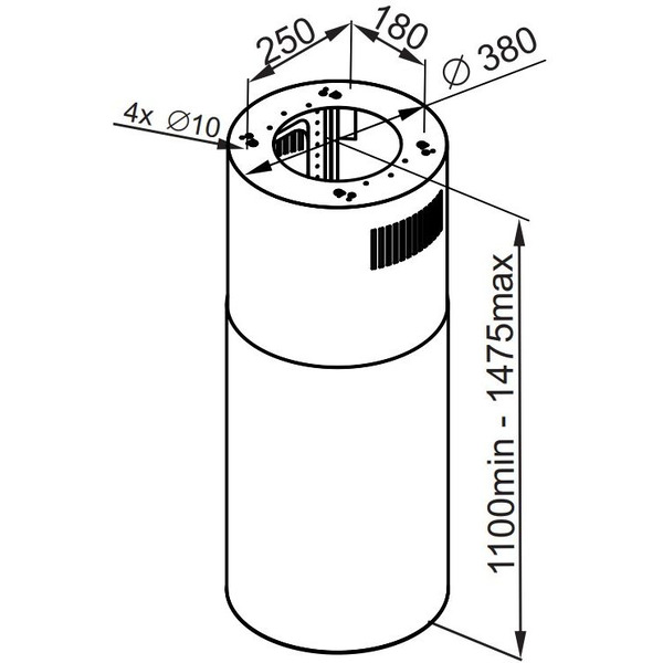 Вытяжка HOMSair Fly 1000PH (черный)