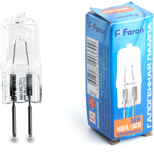 Лампа галогенная Feron HB6 JCD G5.3 35W