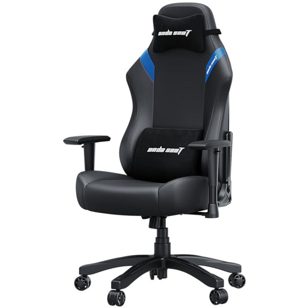 Игровое кресло AndaSeat Luna L, черный/синий (AD18-44-BS-PV)