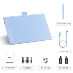 Графический планшет Parblo Ninos N10B (голубой)