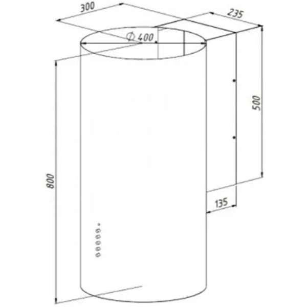 Кухонная вытяжка Akpo Balmera Eco 40 WK-4 (белый)