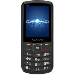 Мобильный телефон Maxvi P33 + ЗУ WC-112 (черный)