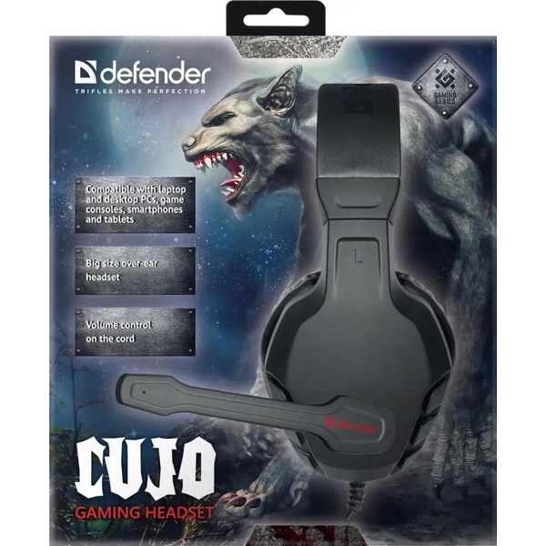 Игровая гарнитура Defender Сujo 64505 (черный/красный)