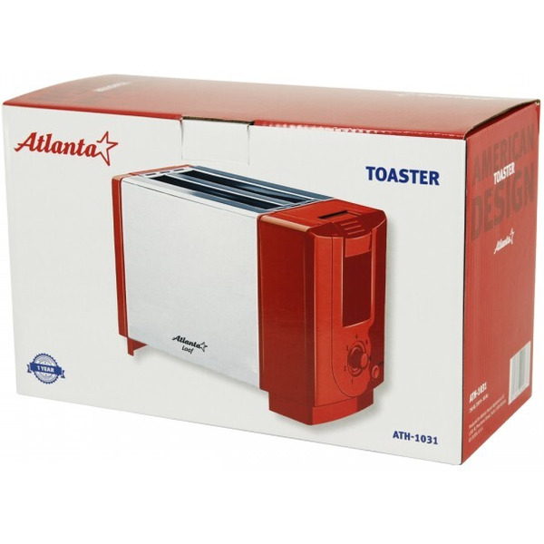 Тостер Atlanta ATH-1031 (красный)