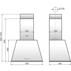 Вытяжка Elikor Гамма 60П-650-Э3Д 946118 (антрацит/серебро)