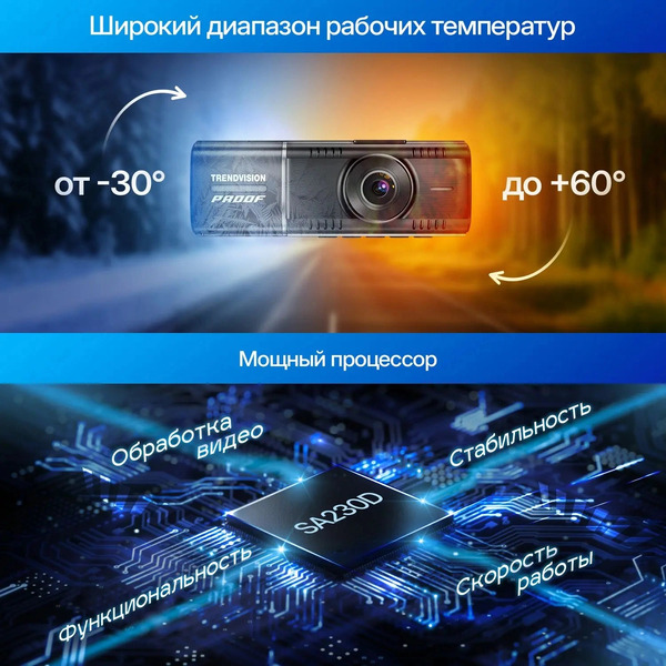 Видеорегистратор-GPS информатор (2в1) TrendVision Proof Ultra