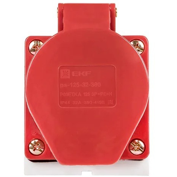 Розетка стационарная наружная EKF 125 3Р+РЕ+N 32А 380В IP44 PROxima